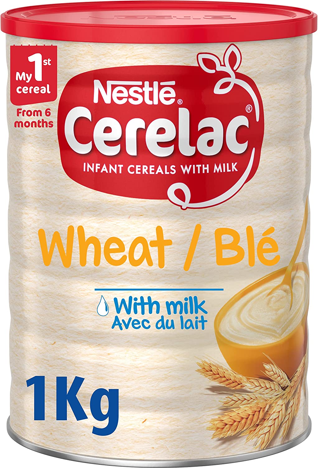 Nestle Cerelac Wheat Infant Cereal with Milk, 6 months plus, 1kg