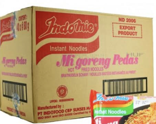 Indomie Goreng Pedas/Hot and Spicy Noodle Box  40x80g